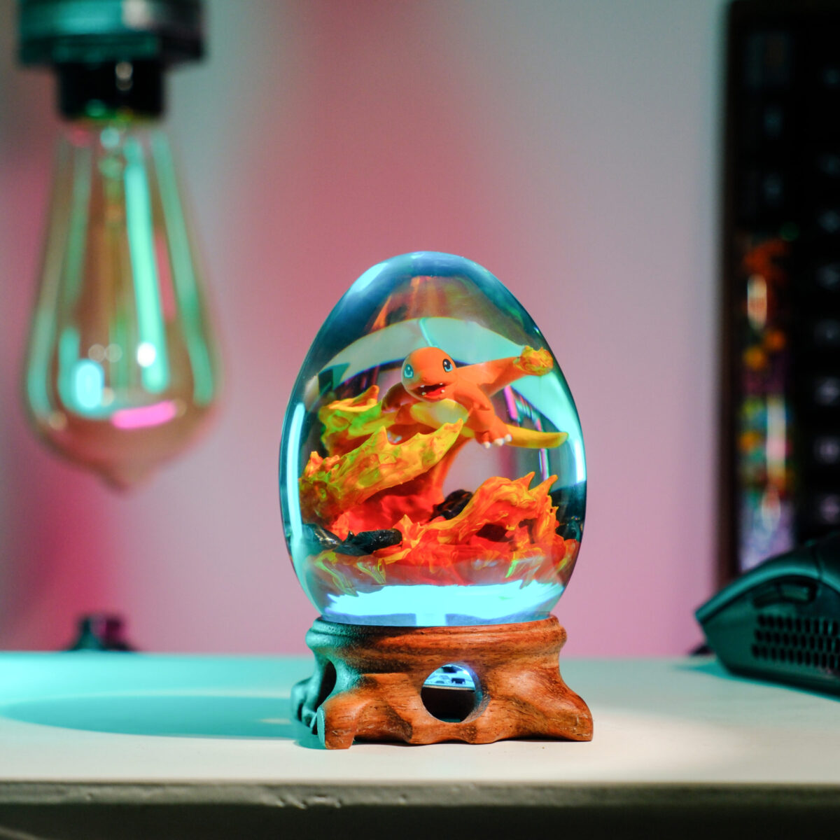 Pokemon Charmander Resin Egg Lamp, Night Light