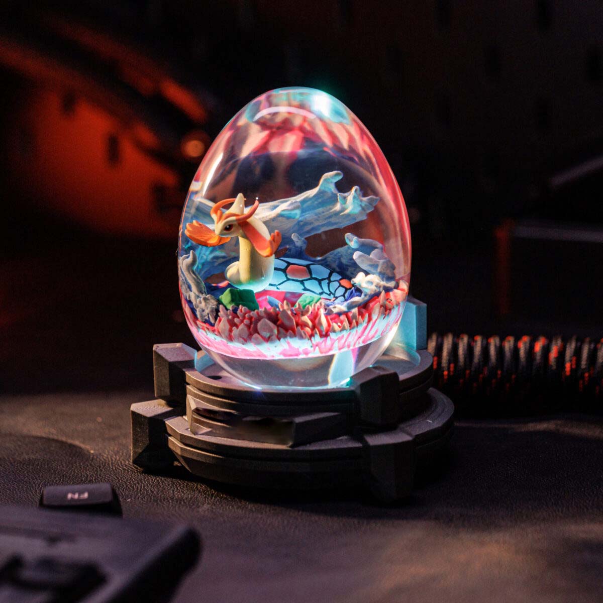 Pokemon Milotic Resin Egg Lamp, Night Light