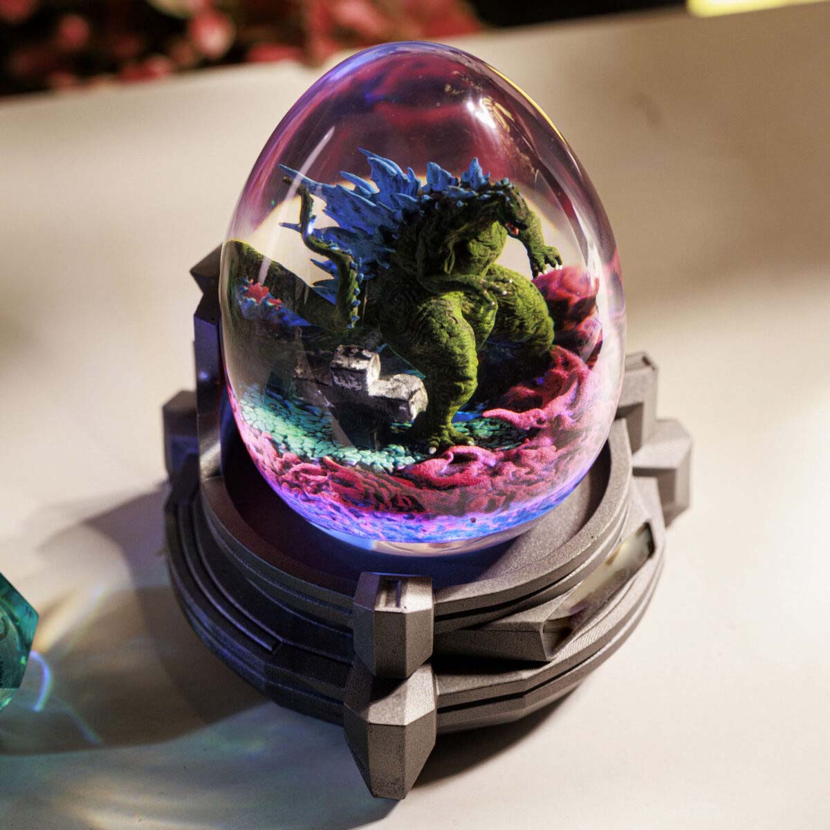 Gozilla Epoxy Resin Egg Lamp, Night Light