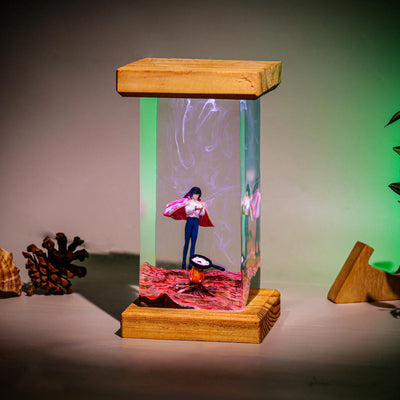 Howl’s Moving Castle Howl Jenkins Pendragon Calcifer Epoxy Resin Lamp, Night Light