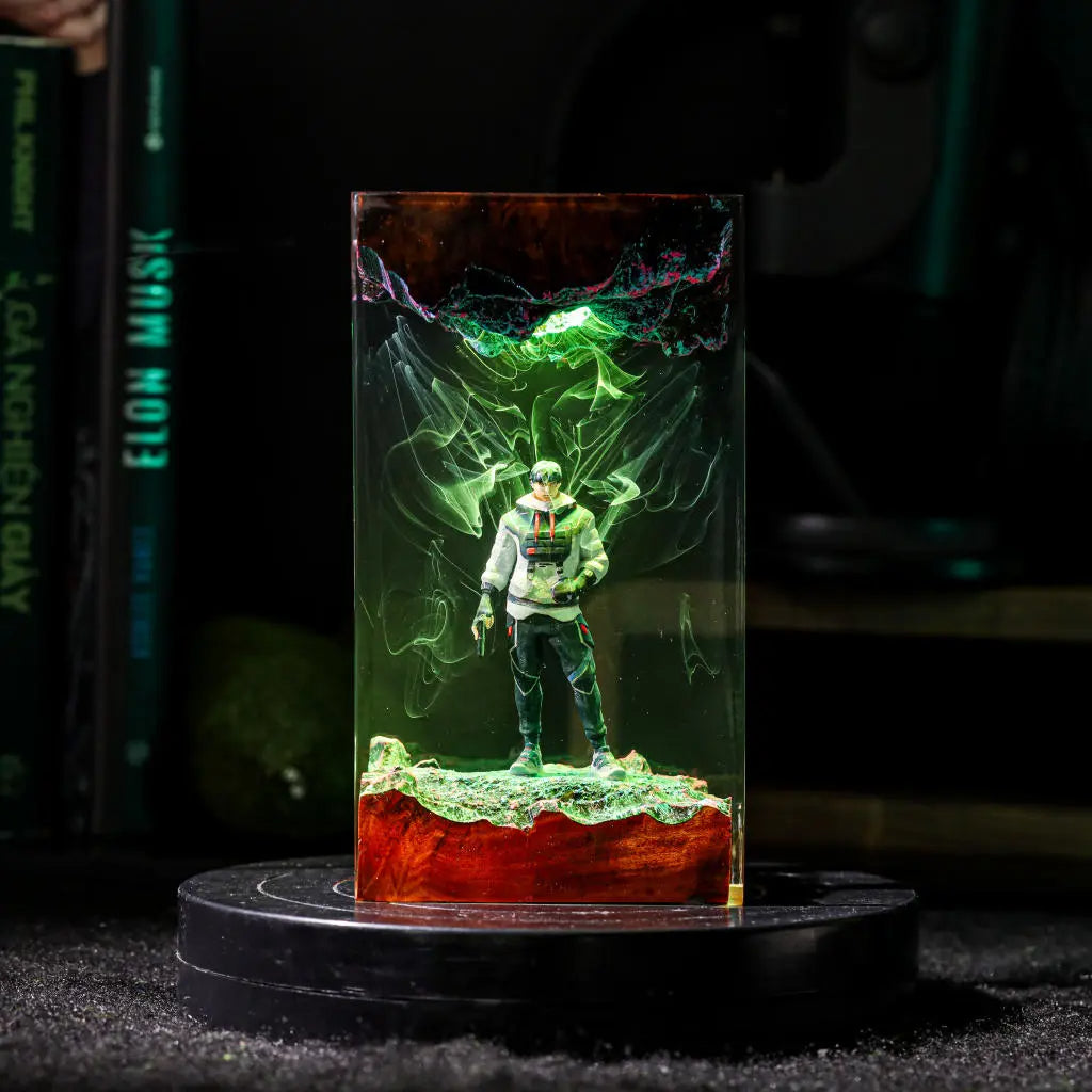 Valorant Yoru Epoxy Resin Lamp, Night Light