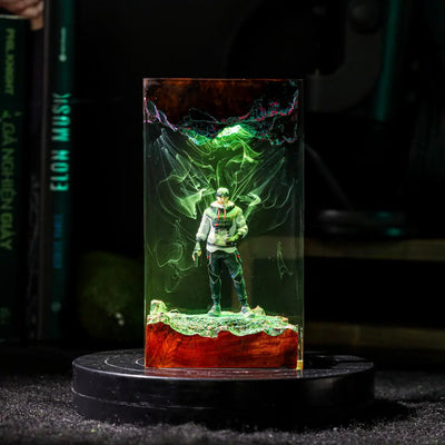 Valorant Yoru Epoxy Resin Lamp, Night Light