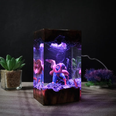 DC Superhero Superman Epoxy Resin Lamp, Night Light