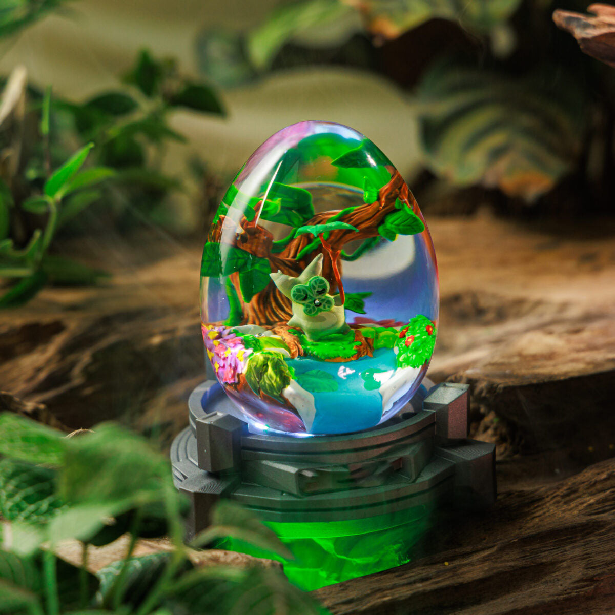 Zelda Korok Epoxy Resin Egg Lamp, Night Light
