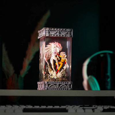 One Punch Man Saitama vs Boros Epoxy Resin Lamp, Night Light, Wireless Lights