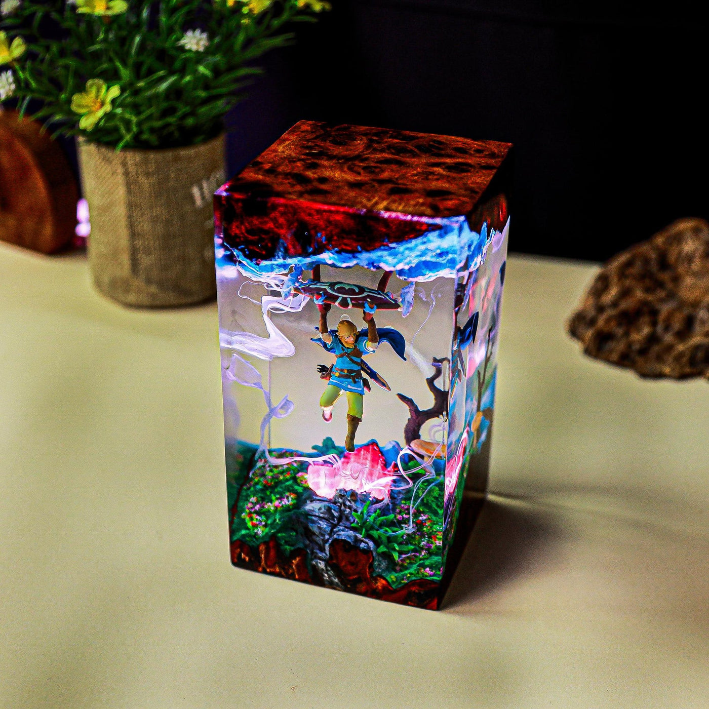 Zelda Link Fly Epoxy Resin Lamp, Night Light