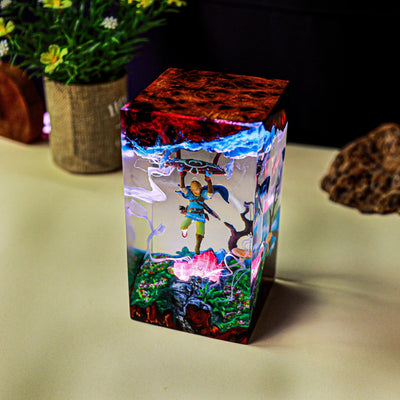 Zelda Link Fly Epoxy Resin Lamp, Night Light