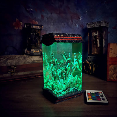 Yu Gi Oh Dark Magician Epoxy Resin Lamp, Night Light, Wireless Lights