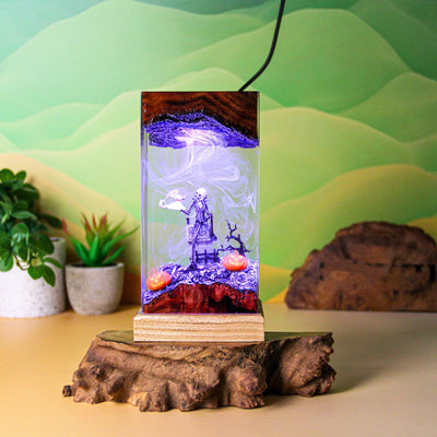 Halloween Jack Skellington The Nightmare Before Christmas Epoxy Resin Lamp, Night Light