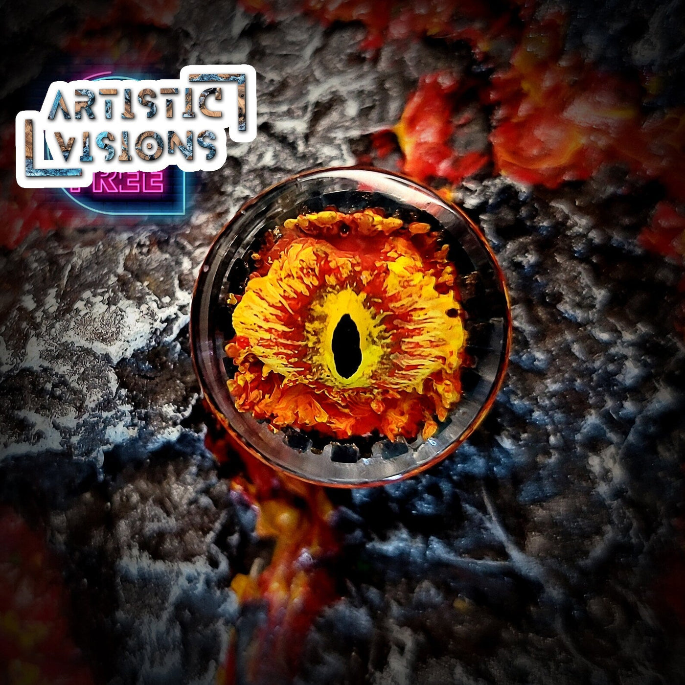 LOTR Lord Of Rings Eye of Sauron Dark Lord The One Ring Keyboard Knob Artisan Keycaps Epoxy Resin