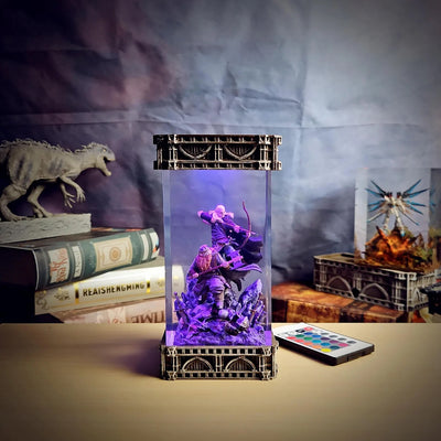 LOTR Lord Of Rings Gimli And Legolas Diorama Epoxy Resin Lamp, Night Light, Wireless Lights
