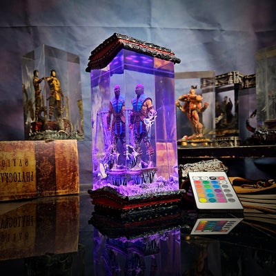 Mortal Kombat Sub-Zero Kuai Liang Epoxy Resin Lamp, Night Light, Wireless Lights