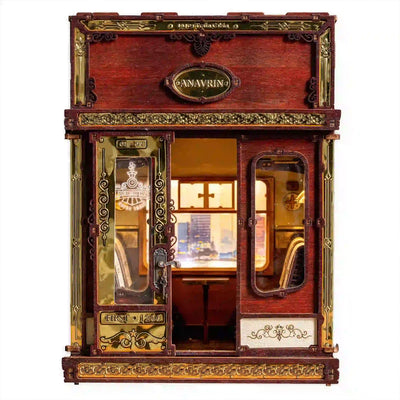 1940s Train Cabin (Motion Scene) - Book Nook