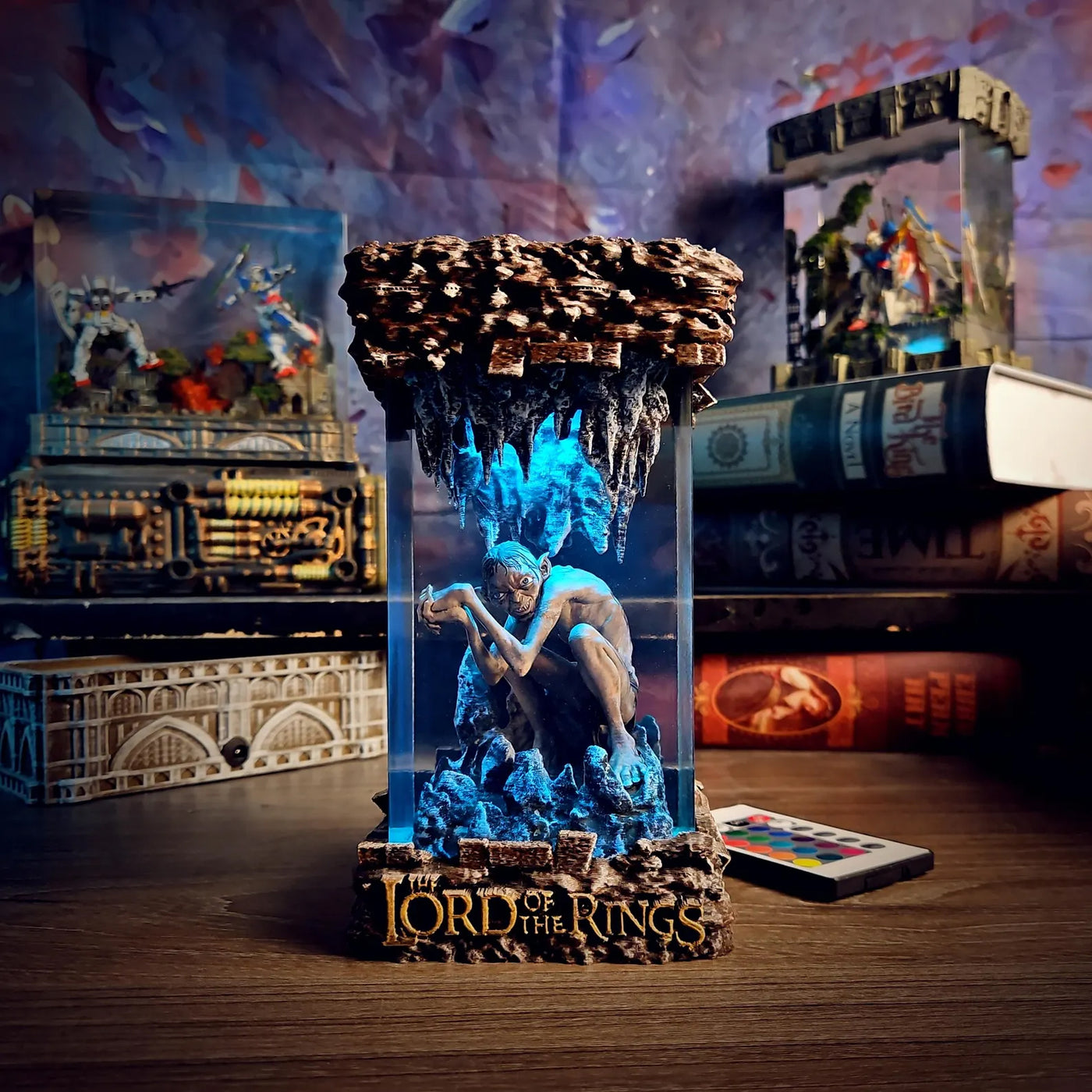 LOTR Lord Of Rings Smeagol Gollum Diorama Epoxy Resin Lamp, Night Light, Wireless Lights