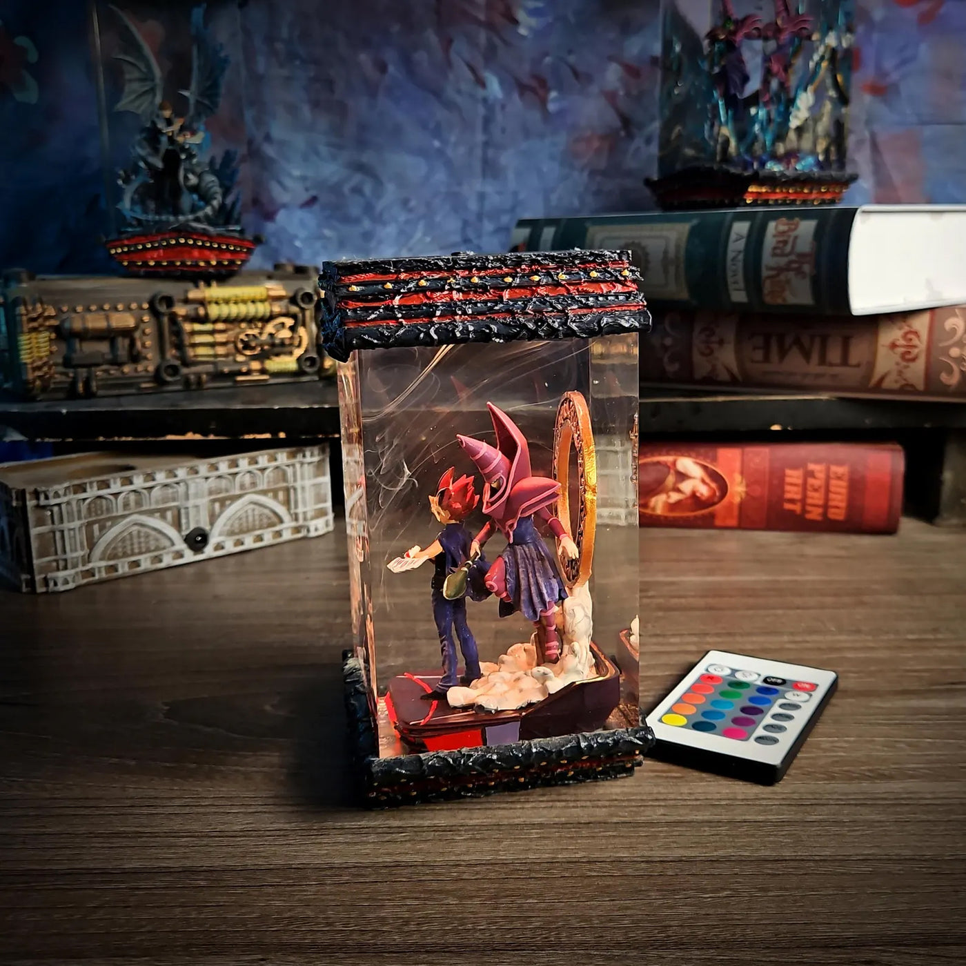 Yu Gi Oh Yugi Mutou Dark Magician Epoxy Resin Lamp, Night Light, Wireless Lights
