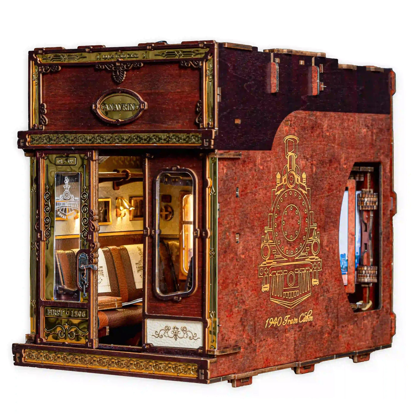 1940s Train Cabin (Motion Scene) - Book Nook