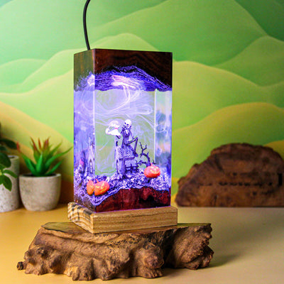 Halloween Jack Skellington The Nightmare Before Christmas Epoxy Resin Lamp, Night Light