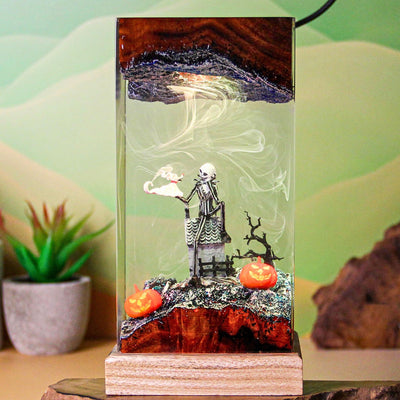 Halloween Jack Skellington The Nightmare Before Christmas Epoxy Resin Lamp, Night Light