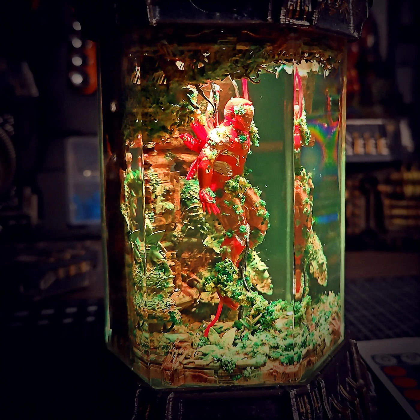 Marvel MCU Iron Man Healing Chamber Incubator Epoxy Resin Lamp, Night Light, Wireless Lights