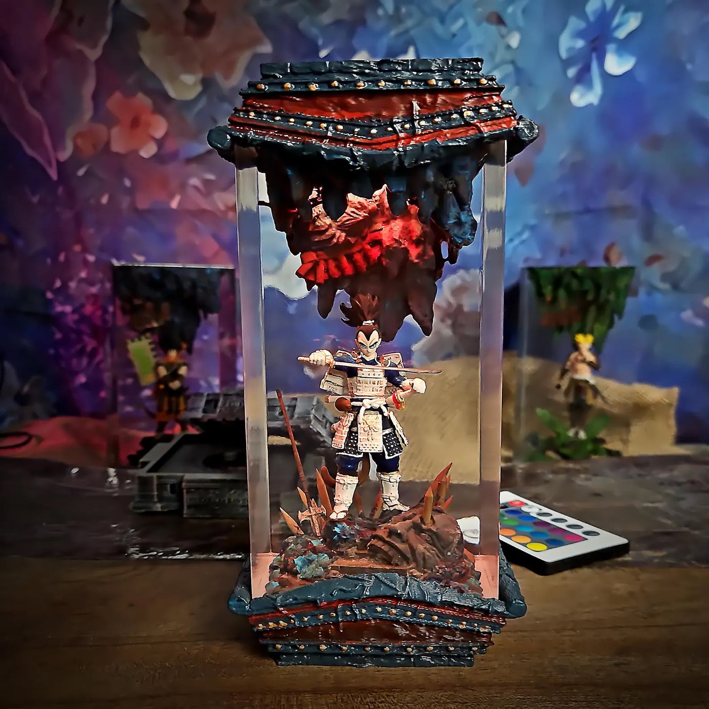 Dragon Ball Vegeta Shogun Epoxy Resin Lamp, Night Light, Wireless Lights