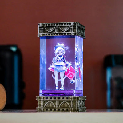 Genshin Impact Qiqi Epoxy Resin Lamp, Night Light, Wireless Lights