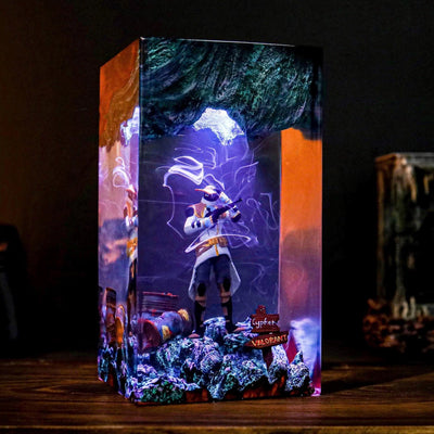 Valorant Cypher Epoxy Resin Lamp, Night Light