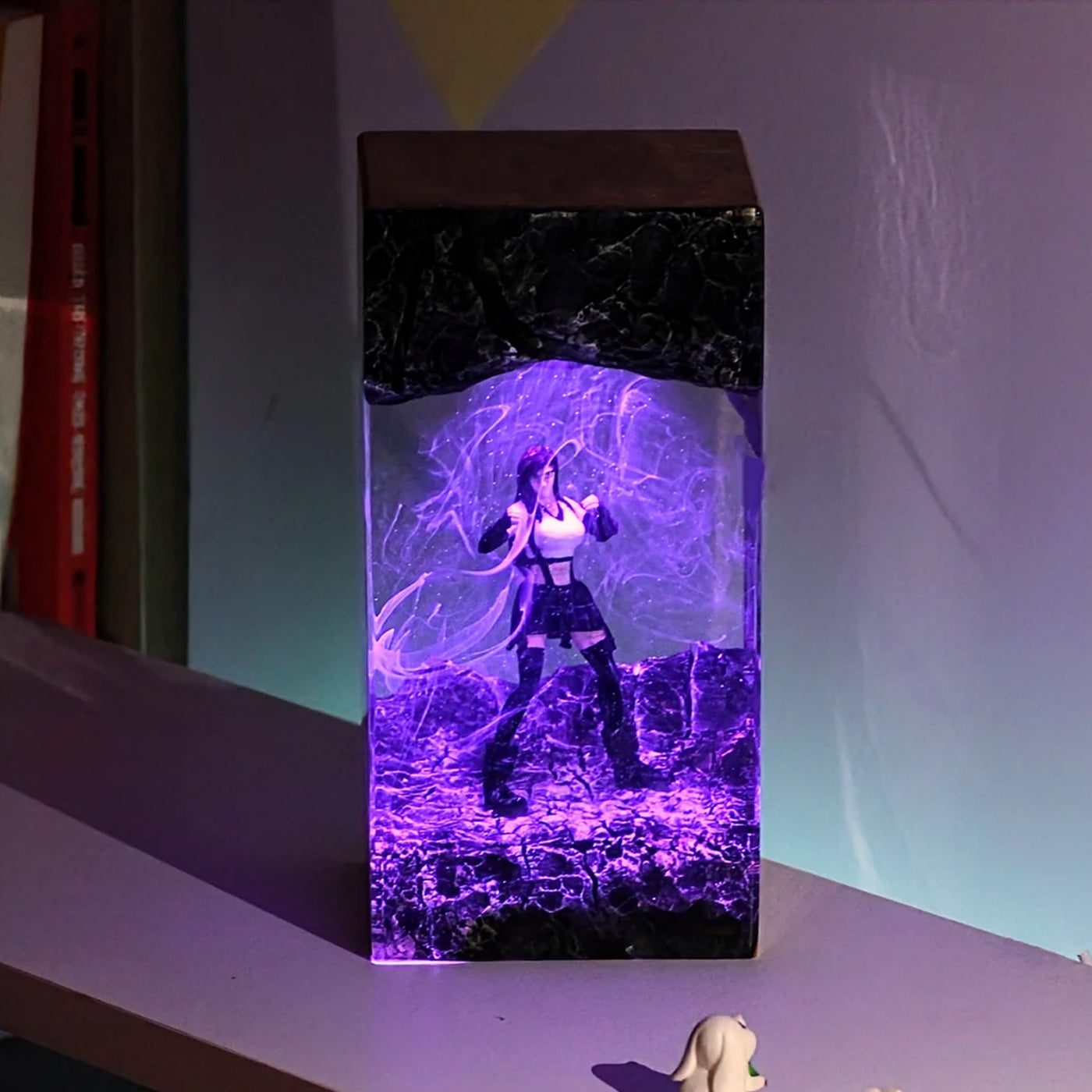 Final Fantasy Tifa Lockhart Epoxy Resin Lamp, Night Light