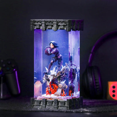 Alita Battle Angel Epoxy Resin Lamp, Night Light, Wireless Lights