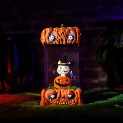 Halloween Spooky Pokemon Mimikyu Pumpkin Epoxy Resin Lamp, Night Light, Wireless Lights