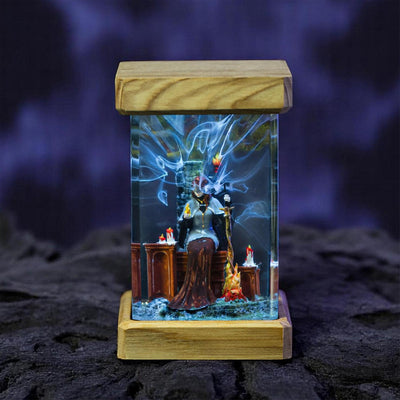 Dark Souls Fire Keeper Epoxy Resin Lamp, Night Light