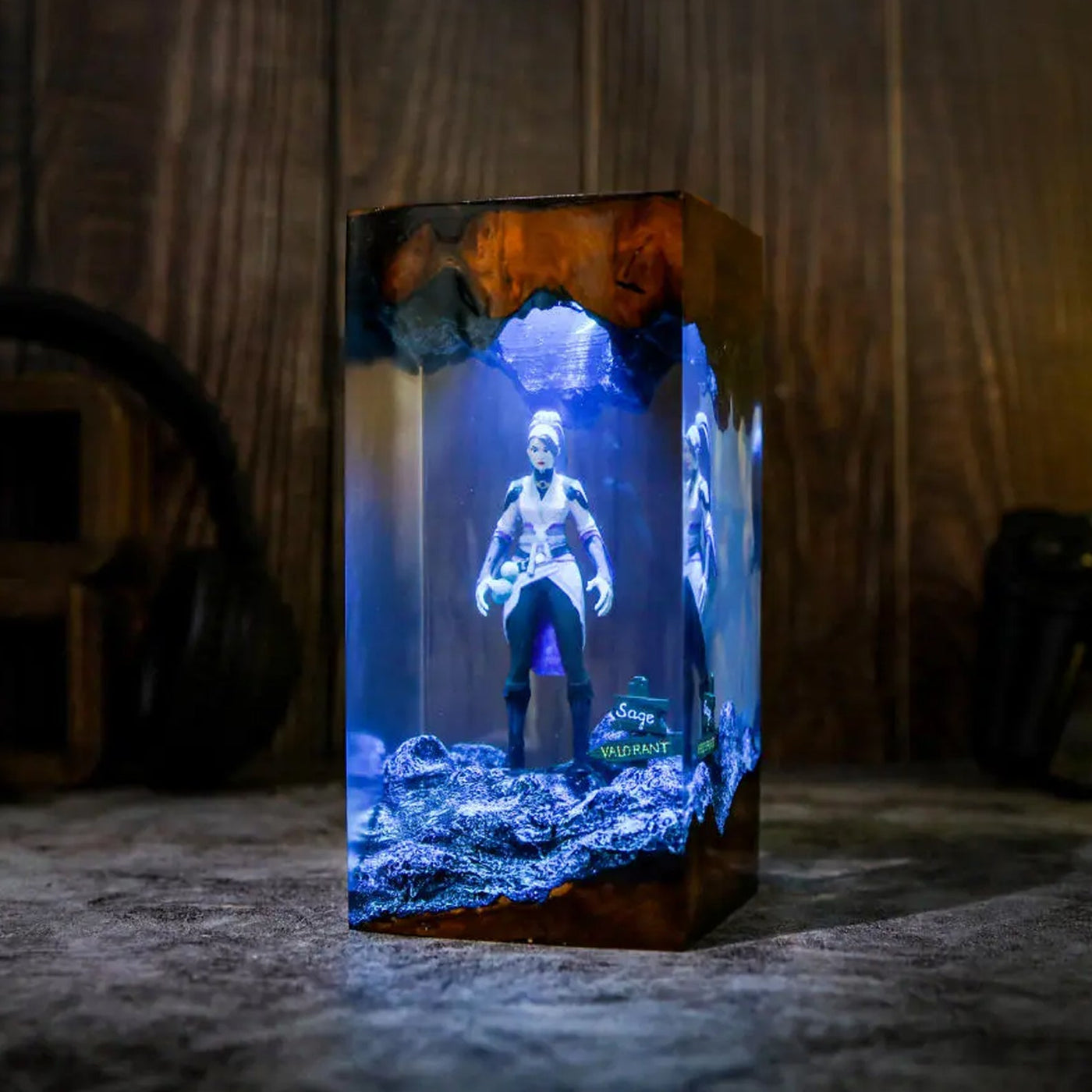 Valorant Sage Epoxy Resin Lamp, Night Light