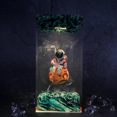 Astronauts Cute Galaxy Epoxy Resin Lamp, Night Light