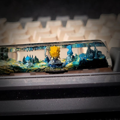 Dragon Ball Spacebar Artisan Keycaps Epoxy Resin