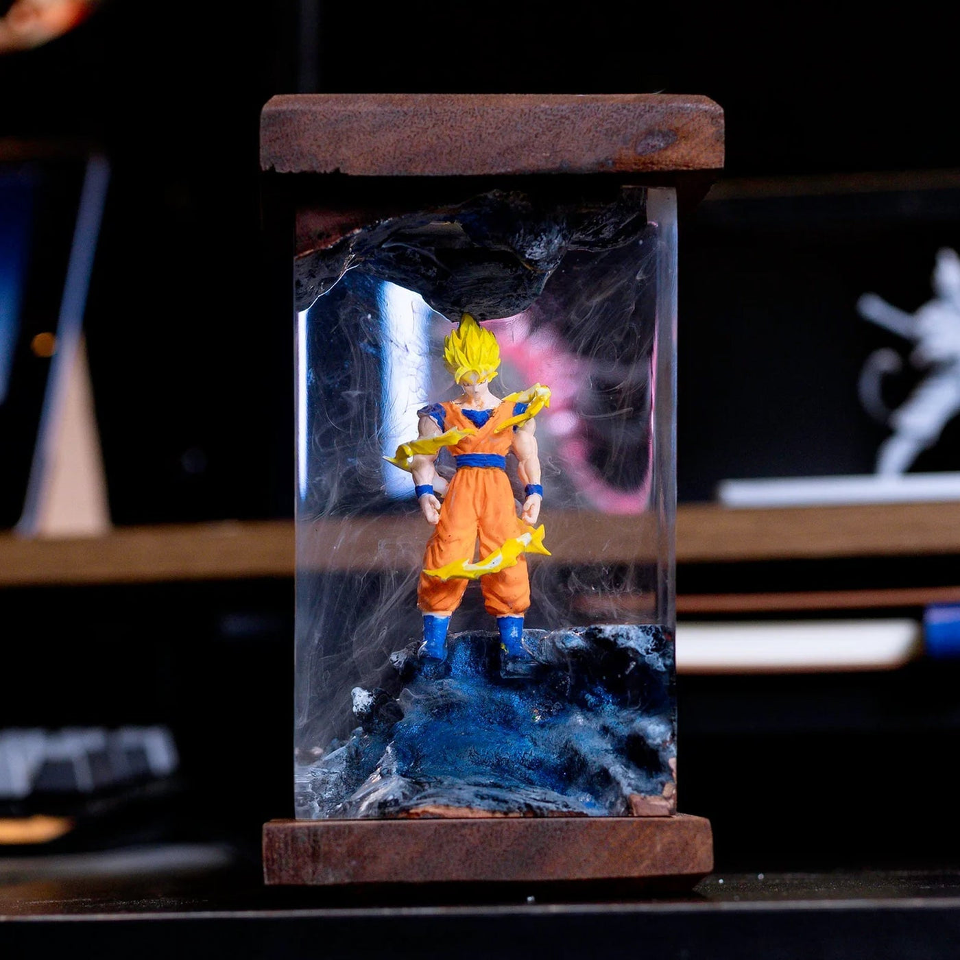 Dragon Ball Goku Super Saiyan Epoxy Resin Lamp, Night Light