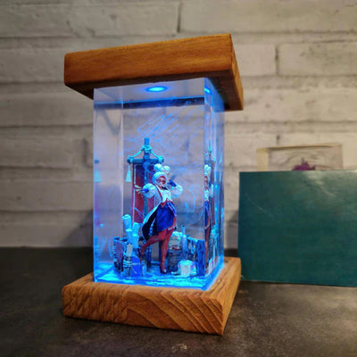 Zelda Purah Epoxy Resin Lamp, Night Light