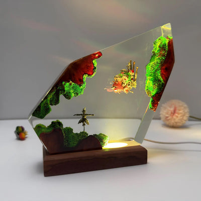 Howl's Moving Castle Epoxy Resin Lamp, Night Light