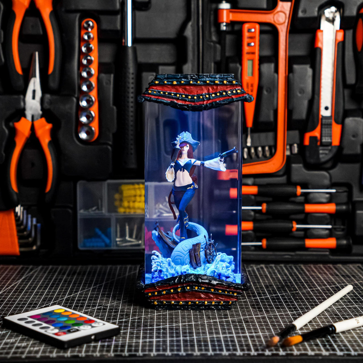 League Of Legends Miss Fortune Epoxy Resin Lamp, Night Light, Wireless Lights