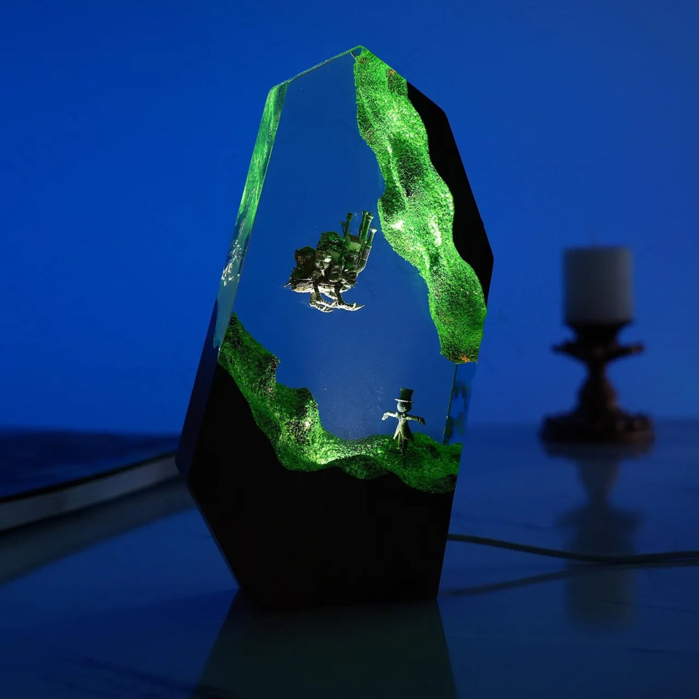 Howl's Moving Castle Epoxy Resin Lamp, Night Light
