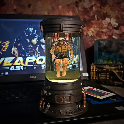 MCU X Men Wolverine Healing Chamber Incubator Epoxy Resin Lamp, Night Light, Wireless Lights