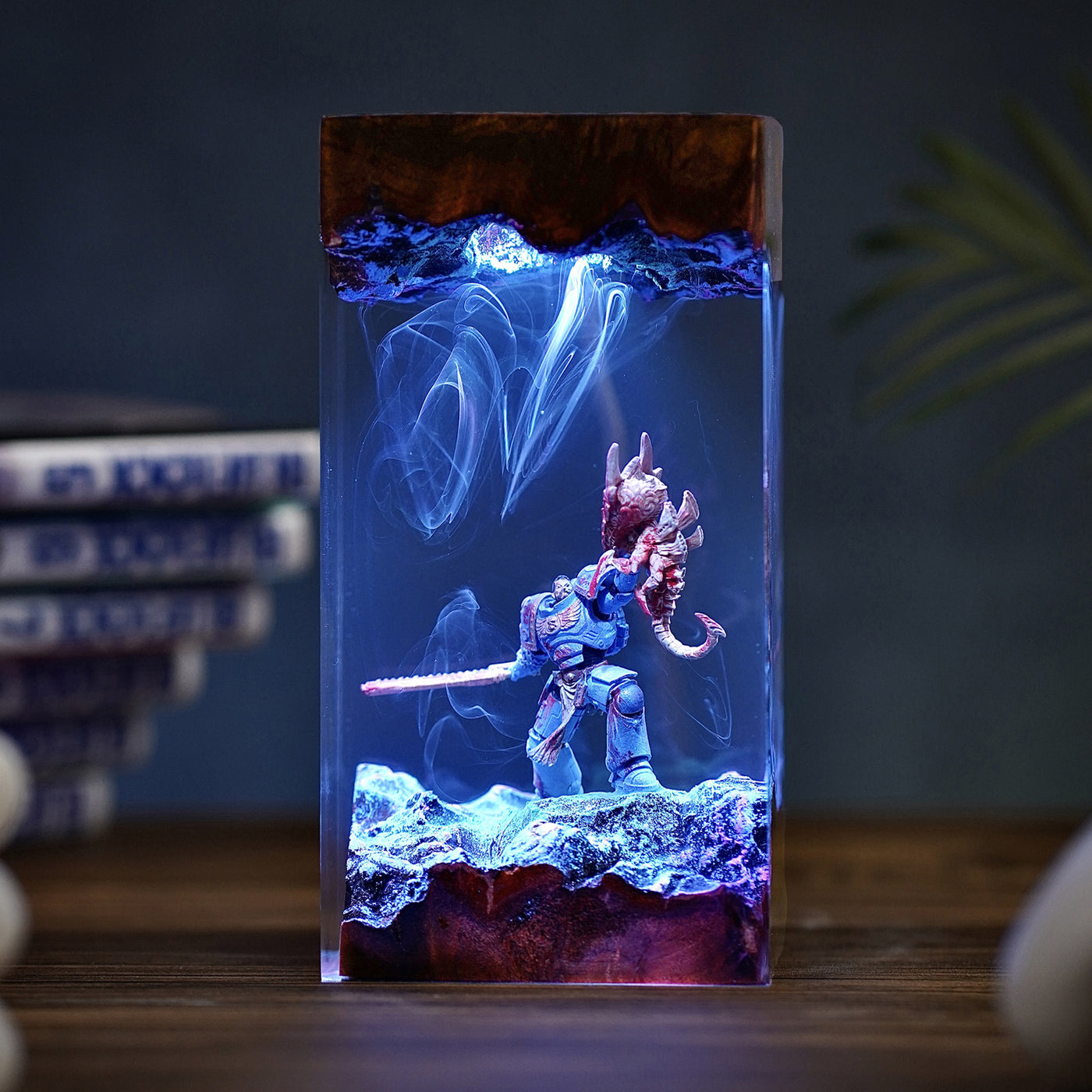 Warhammer Captain Titus Epoxy Resin Lamp, Night Light