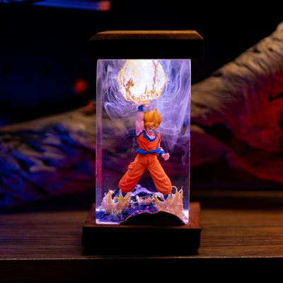 Dragon Ball Goku Super Saiyan Epoxy Resin Lamp, Night Light