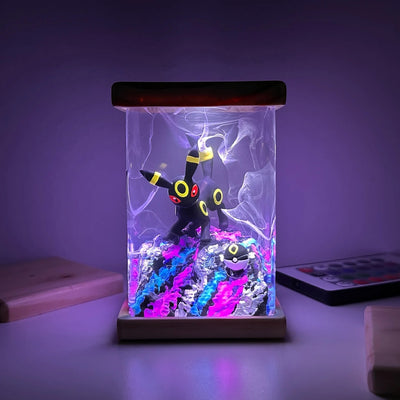 Pokemon Umbreon Epoxy Resin Lamp, Night Light