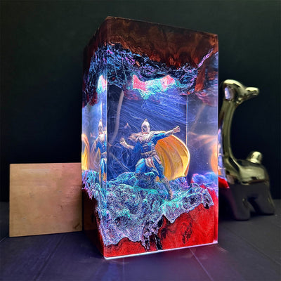 DC Superhero Doctor Fate Knight Epoxy Resin Lamp, Night Light