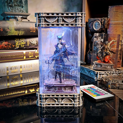 Bloodborne Lady Maria and The Old Hunters Epoxy Resin Lamp, Night Light, Wireless Lights