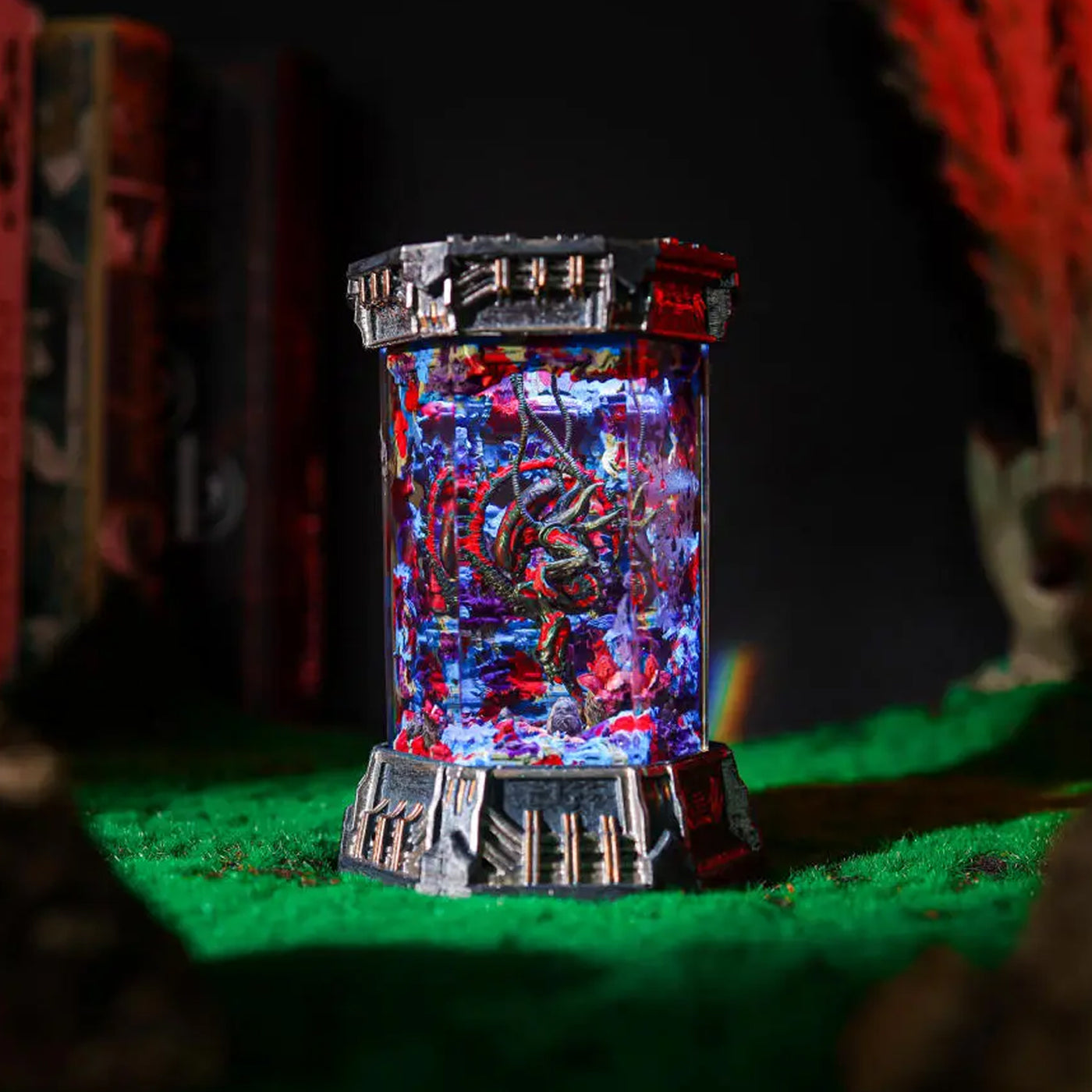 Xenomorph Alien Space Monster Healing Chamber Incubator Epoxy Resin Lamp, Night Light, Wireless Lights