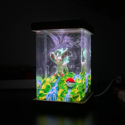 Pokemon Leafeon Epoxy Resin Lamp, Night Light