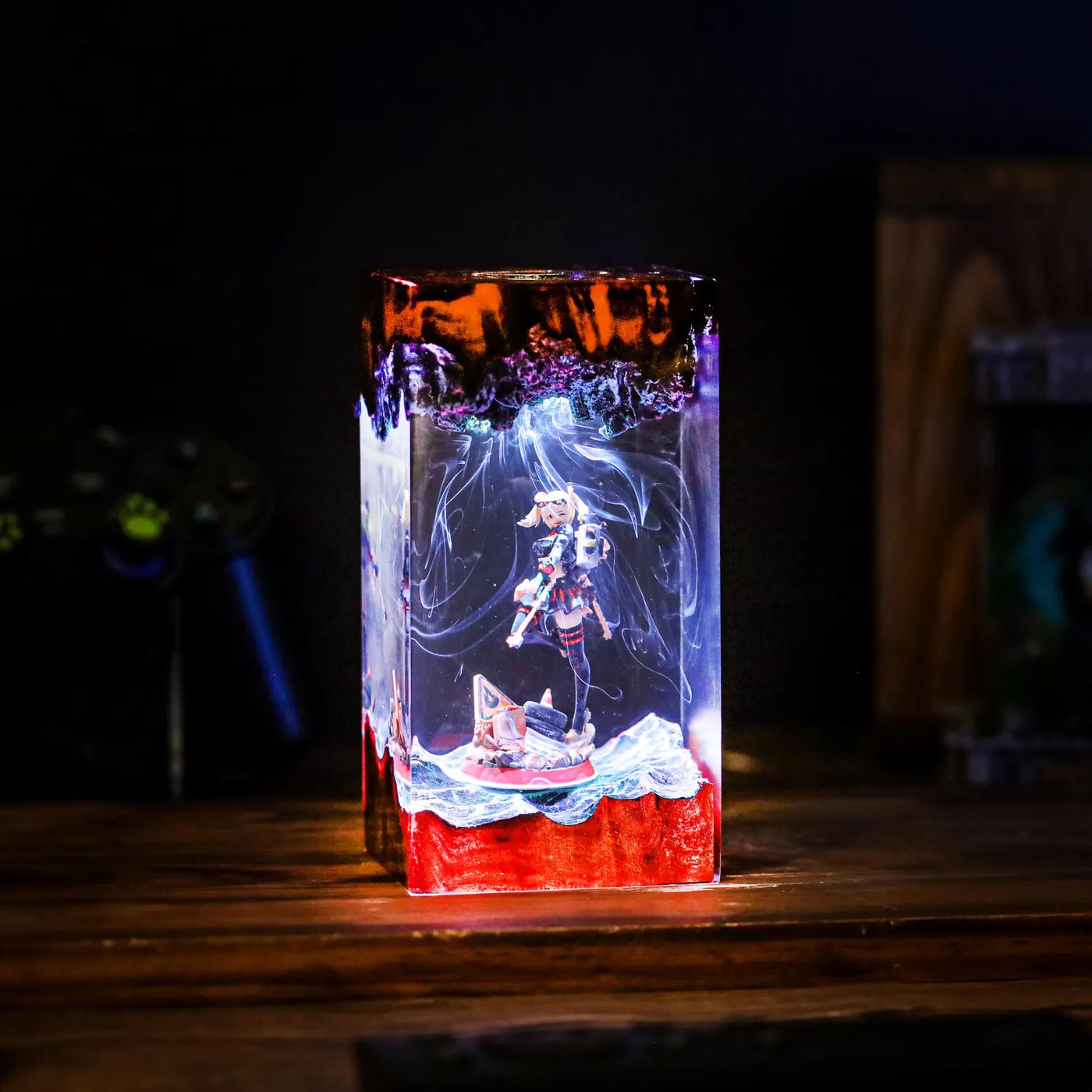 Zenless Zone Zero Burnice White Epoxy Resin Lamp, Night Light