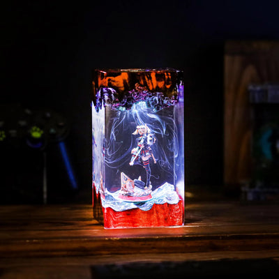 Zenless Zone Zero Burnice White Epoxy Resin Lamp, Night Light