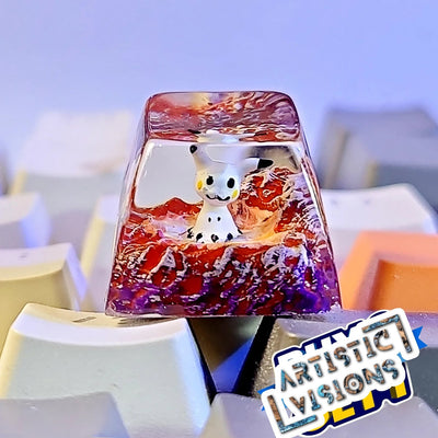 Pokemon Mimikyu Artisan Keycaps Epoxy Resin