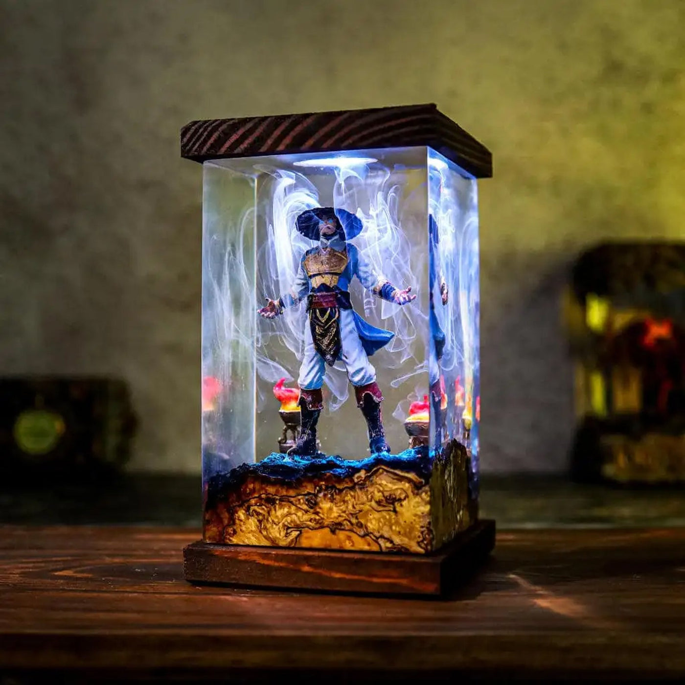 Mortal Kombat Raiden Epoxy Resin Lamp, Night Light